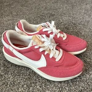 Nike Women's Waffle Debut In Muted Red and White